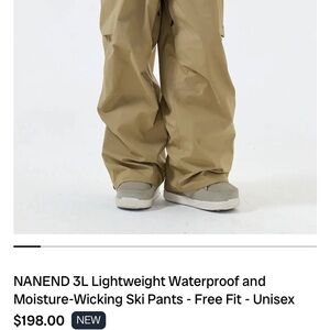 NEW, Baggy Waterproof Snowpants XS